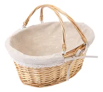 Comprar Cesta De Boda Tejida A Mano, Cesta De Almacenamiento De Flor