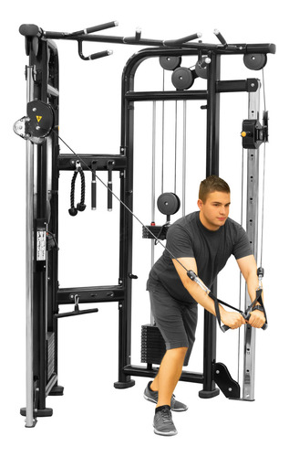Maquina Crossover Gym Multifuncional Altera Peso Integrado