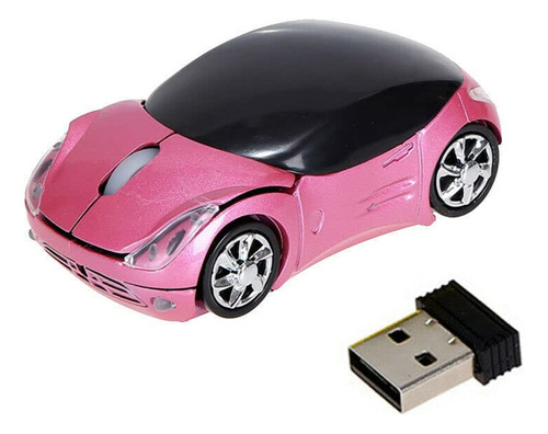 Raton Inalambrico Ferrari Rosa