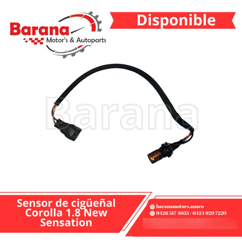 Sensor De Cigüeñal Corolla 1.8 New Sensation