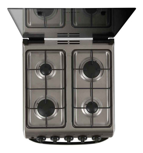 Imagen 5 de 5 de Cocina Patrick Diseño CP9656I gas natural 4 hornallas inoxidable 220V puerta con visor 59.2L