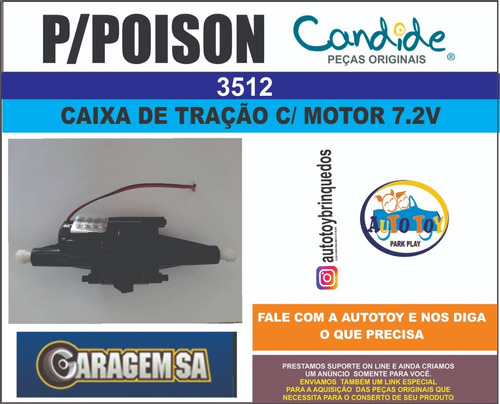 Peças Poison 3512 - Garagem Sa - Caixa De Tração 7.2v
