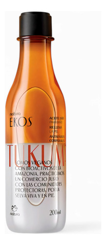 Ekos Aceite Bifásico Corporal Tukuma Natura 200 Ml