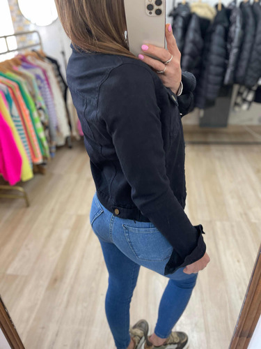 Campera De Jean Blanca Negra Rosa Verde Mujer The Big Shop