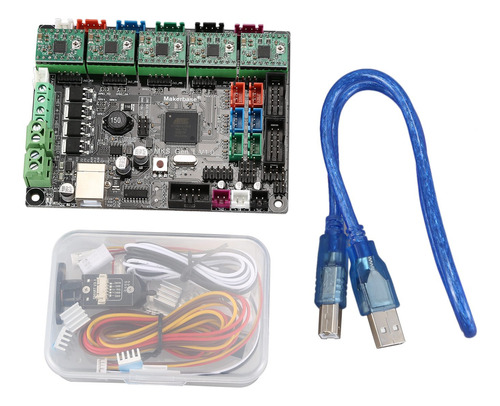 Placa Base Makerbase Mks Gen L Con 5 Controladores Drv A4988