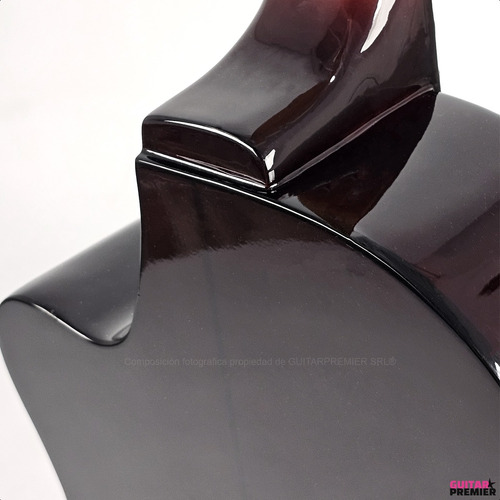 Guitarra Electrocriolla Con Corte Negro Tensor Manual Pua Gp