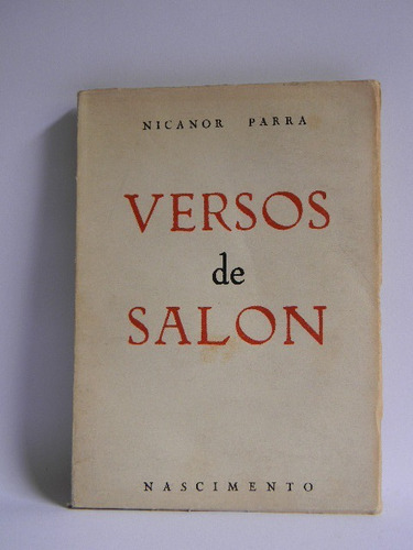 Versos De Salón Nicanor Parra Primera Edición