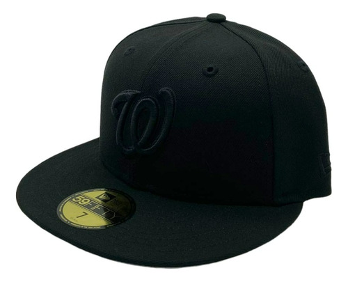 New Era Washington Nationals Black On Black 59fifty Cerrada