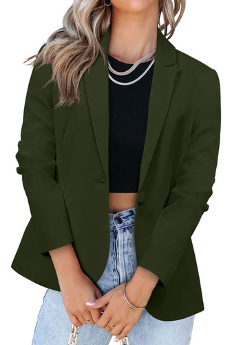 Jaquetas Blazer Femininas Combinam Manga Comprida Com Frente