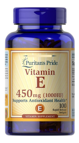 Vitamina E 450mg 1000iu 100 Softgels / Puritans Pride 