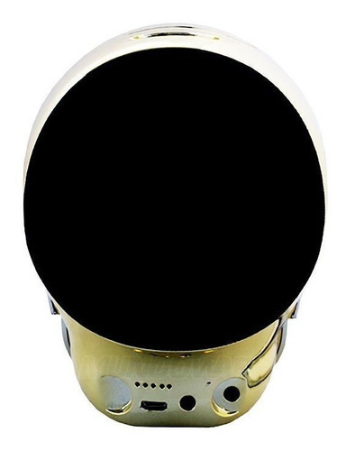 Altavoz Bluetooth estilo calavera dorada de calidad de 10 W