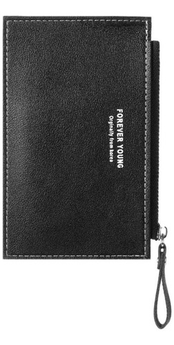 Porta Documentos Monedero Con Cremallera Unisex Hombre Dama