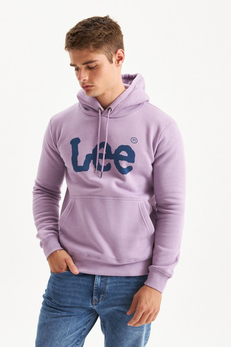 Buzo Hoodie Frisa Hombre Lee Logo