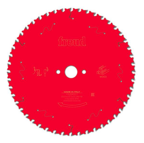 Disco De Serra Circular 300 Mm 48 Dentes - Fr28w001t Freud Cor Vermelho