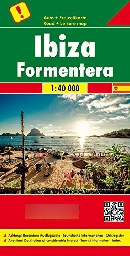 Ibiza Y Formentera, Mapa De Carreteras. Escala 1:40.000. Fre