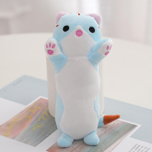 Chaveiro De PelĂșcia De Gato Fofo, Corpo Longo, Boneca De