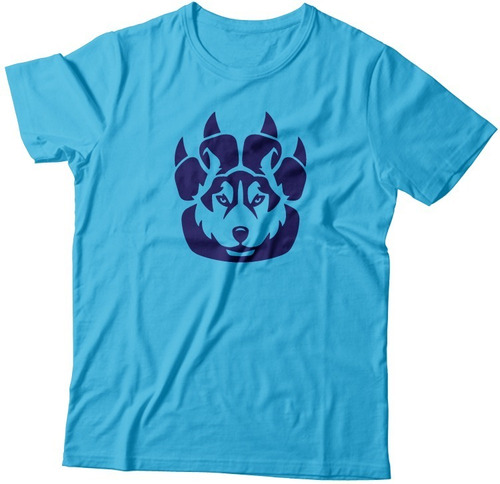 Playera Husky Huella Cara Ropa Perro Husky Siberiano 