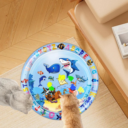 Estera De Agua De Gato Alfombra Sensorial De Agua Para Gato