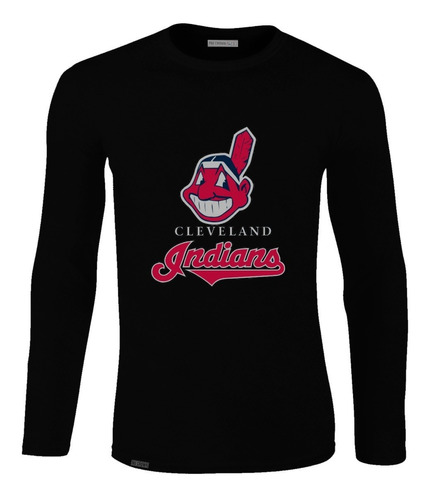 Camiseta Camibuso Cleveland Indians Beisbol Logo Hombre Lbo