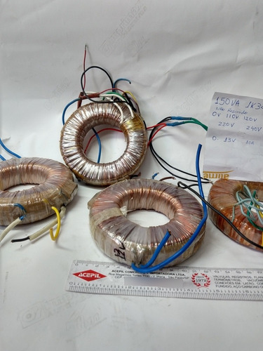 Transformador Toroidal 150va In 110-240v Out 13v 10a (Usado)