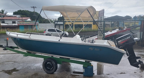 Lancha 17 Pés Rs 530 Start Com Motor Mercury 30 Hp Mh 0km