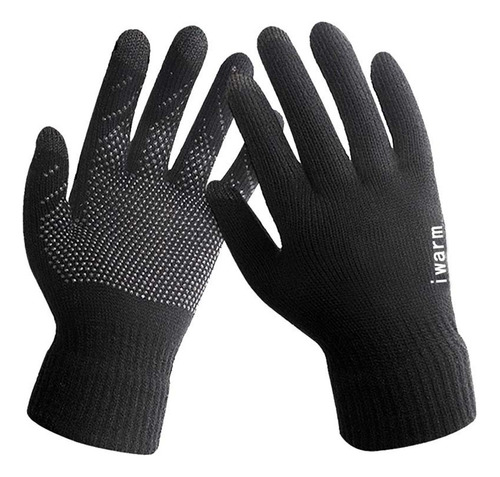 Guantes Negros Para Teléfono Móvil Con Pantalla Táctil, Teji