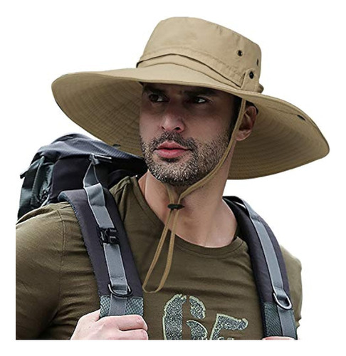 Sun Hat For Men, Super Wide Brim Fishing Hat Safari Upf50+