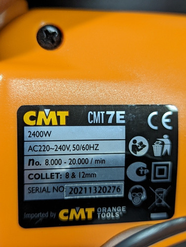 Fresadora Cmt Orange 7e 2400w La Mas Potente Uso Industrial