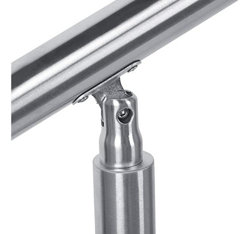 Soporte Estampado Articulado Para Pasamanos Pack X 2-a. Inox Color Acero inoxidable