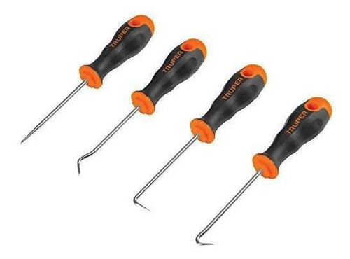 Juego De 4 Puntas Y Ganchos Multiusos, Truper 14210