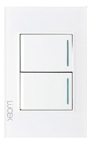 Lucek Pla 2 Int Senc De 1.5 Mod Cristal Blanco Blanco