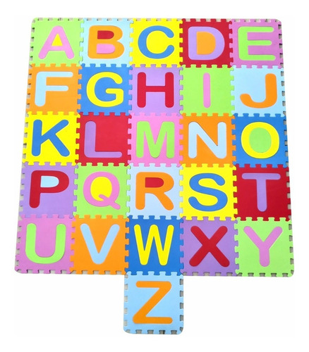 Tapete Infantil Eva Alfabeto Completo 26 Peças - 31x31cm 7mm