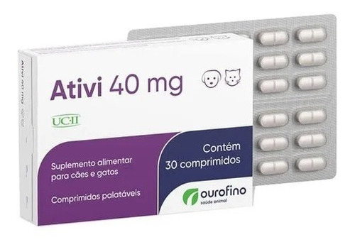 Ativi 40mg Ucii - 30 Compr. Vitamina Regenerador Articular
