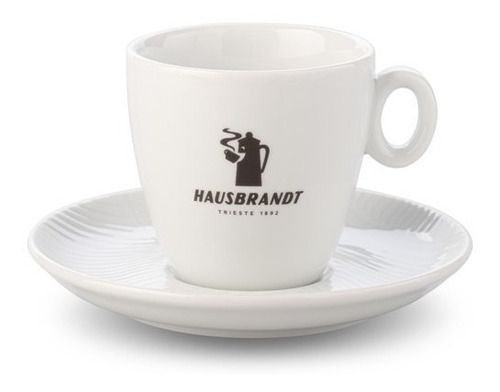 Hausbrandt Taza Y Plato Edición Clásica Para Espresso 70 Ml 
