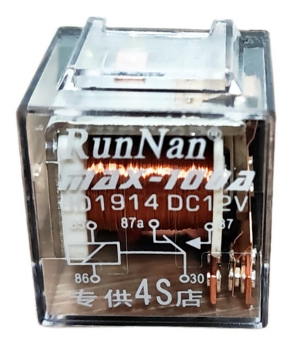 Relay Transparente 12v 100a 5 Patas Relé Auto 5 Pines /ryc