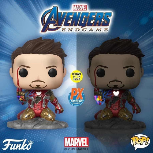 Figura de acción Iron Man glow in the dark I am Iron Man/Avengers: Endgame 580 de Funko Pop!