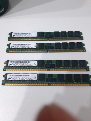Imagem 3 de 5 de Memória Servidor Micron 16gb (4x4gb) Pc2-5300p Ecc Ddr2
