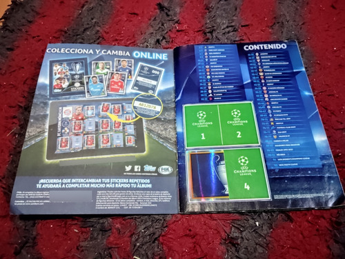 Champions League 2015/16 Album Topps Laminas Football Futbol (Usado)
