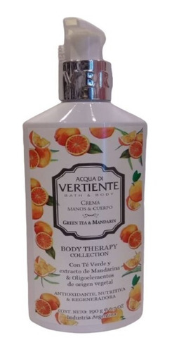 Vertiente Crema Manos Cuerpo Body Therapy X190ml Masaromas