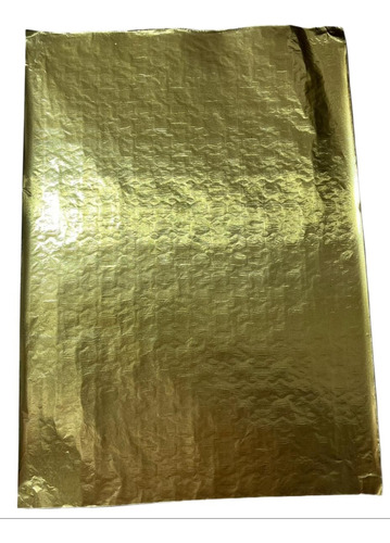 Papel Aluminio Termico Hamburguesas Dorado X 100 Hojas 