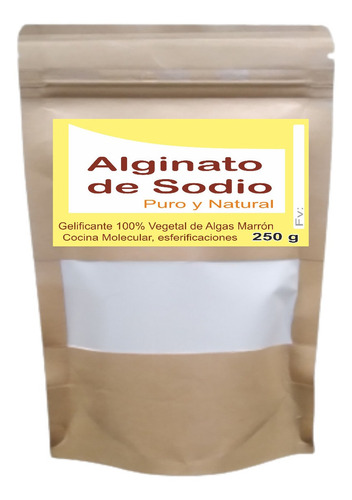 Alginato De Sodio Puro X250g 