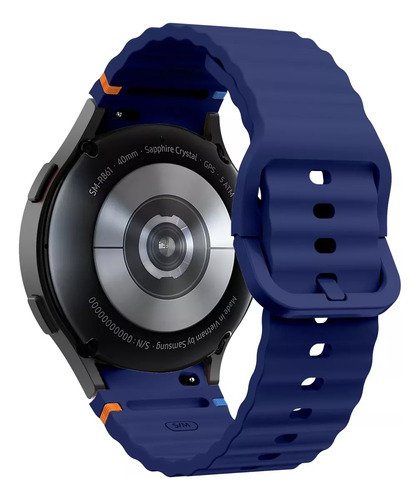 Malla Silicona Compatible Con Garmin Forerunner Xiaomi Pro 2 Azul Oscuro 2.2 Cm