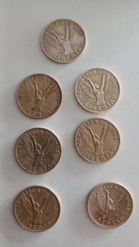 7 Monedas 5 Angel De La Libertad 1984 A 1990, Mas 6 De 50 