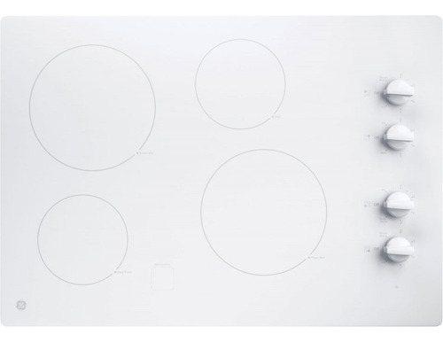 Ge Ada 30 White Built-in Knob Control Electric Cooktop