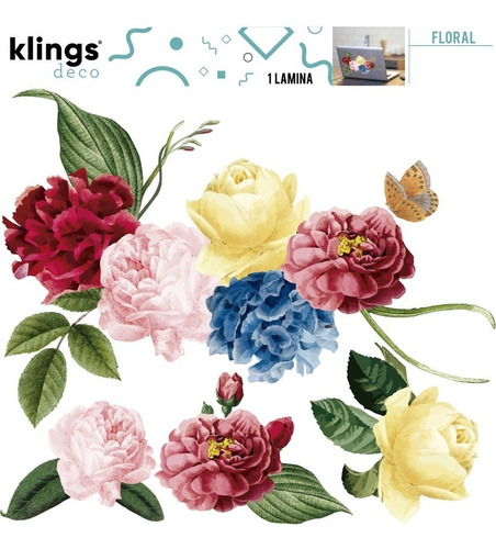 Vinilos Decorativos Flores Rosas Shabby Romantic