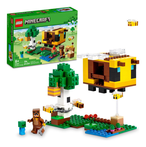 Lego Minecraft The Bee Cottage 21241, Juguete De Construcció