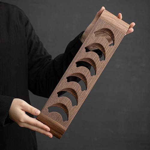 Estante For Tazas De Té, Artesanías De Madera, Escurridor