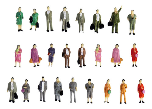 25 Uds Ho Escala 1:87 Figuras Paisaje Personas Modelo