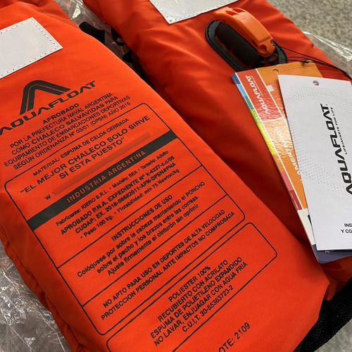 Elementos Seguridad Naval + 6 Ponchos Aquafloat - Premium
