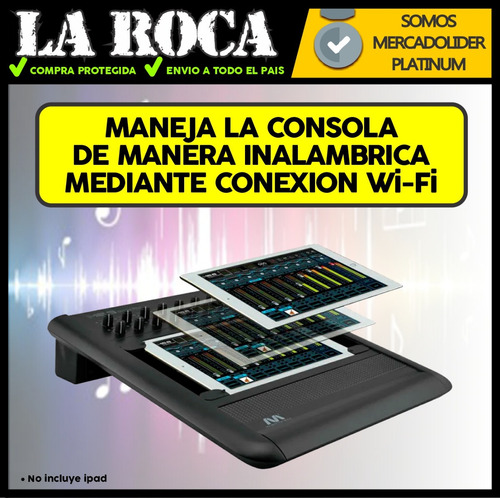 Mixer Consola Digital 16 Canales Wifi Multitactil Tablet Cuo